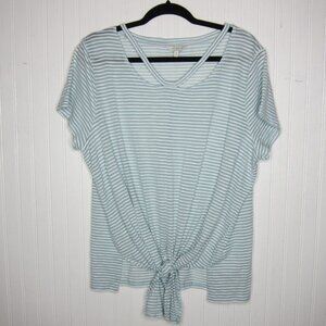 Lucky Brand Striped Top Size 2X